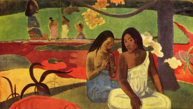 Paul Gauguin en el taller-Tahití de los tristes trópicos